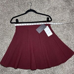NWT Zara Maroon Skirt